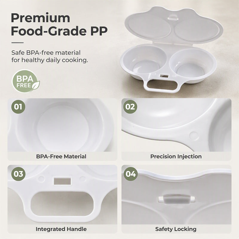 🥚 2026 BESTSELLER 🥳 Microwave Egg Poacher – Two-Egg Design, Non-Stick Surface & Easy to Clean. Uses Less Oil Than Frying – Stock Up & Save Today! 🏠