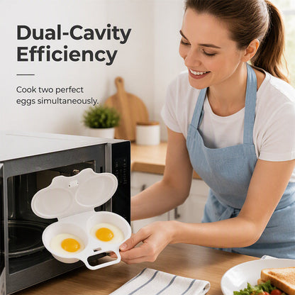 🥚 2026 BESTSELLER 🥳 Microwave Egg Poacher – Two-Egg Design, Non-Stick Surface & Easy to Clean. Uses Less Oil Than Frying – Stock Up & Save Today! 🏠