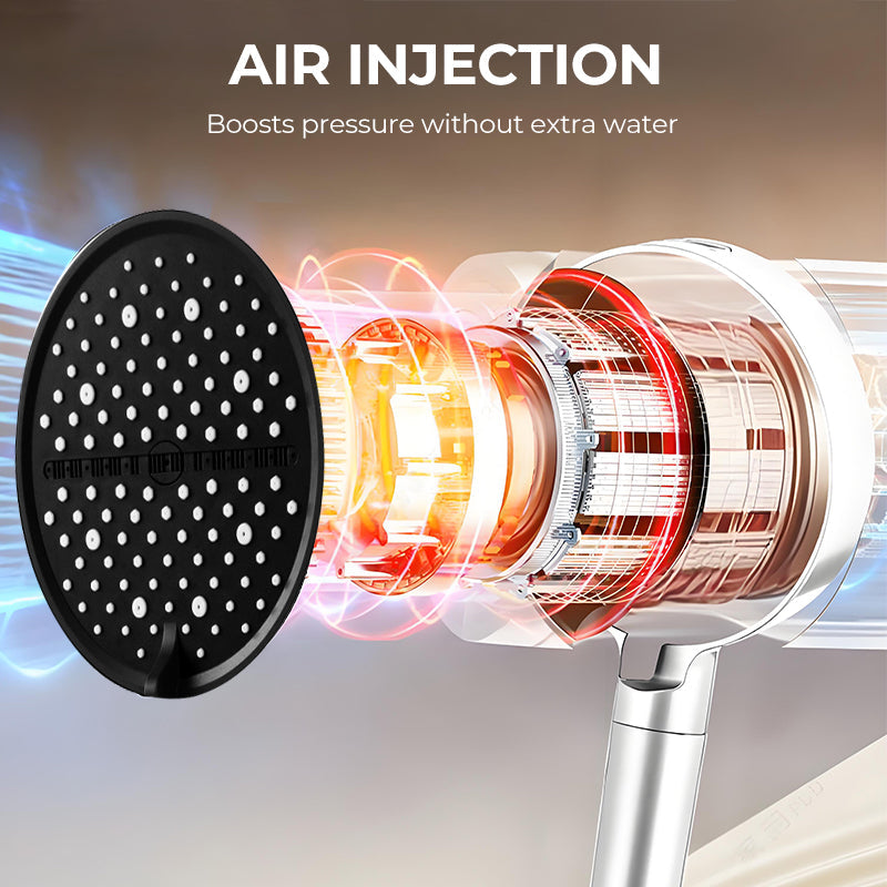 up🚿7-in-1 High-Pressure Rainfall Shower Head