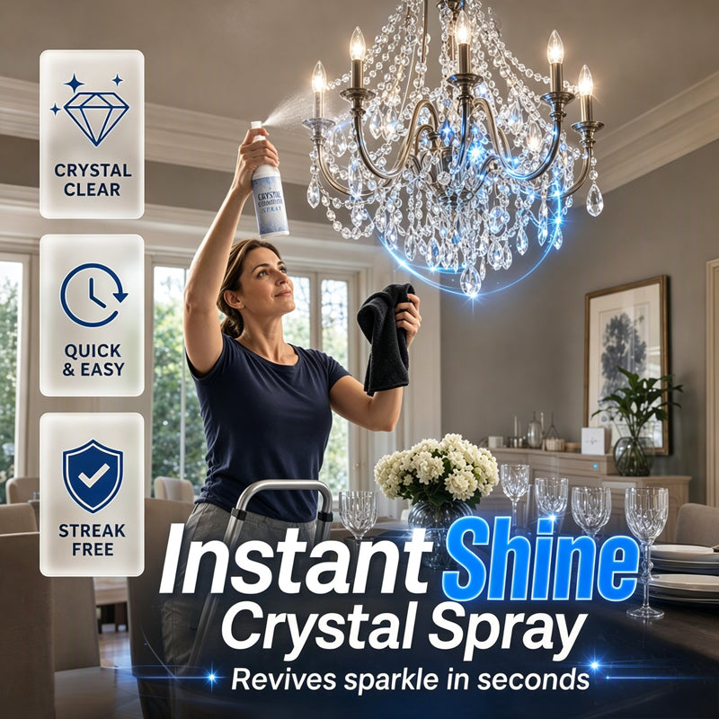 ✨ Crystal Chandelier Cleaner Spray – Spray, Drip & Shine
