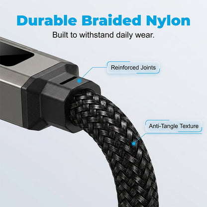 ⚡4-in-1 Digital Display Keychain Charging Cable