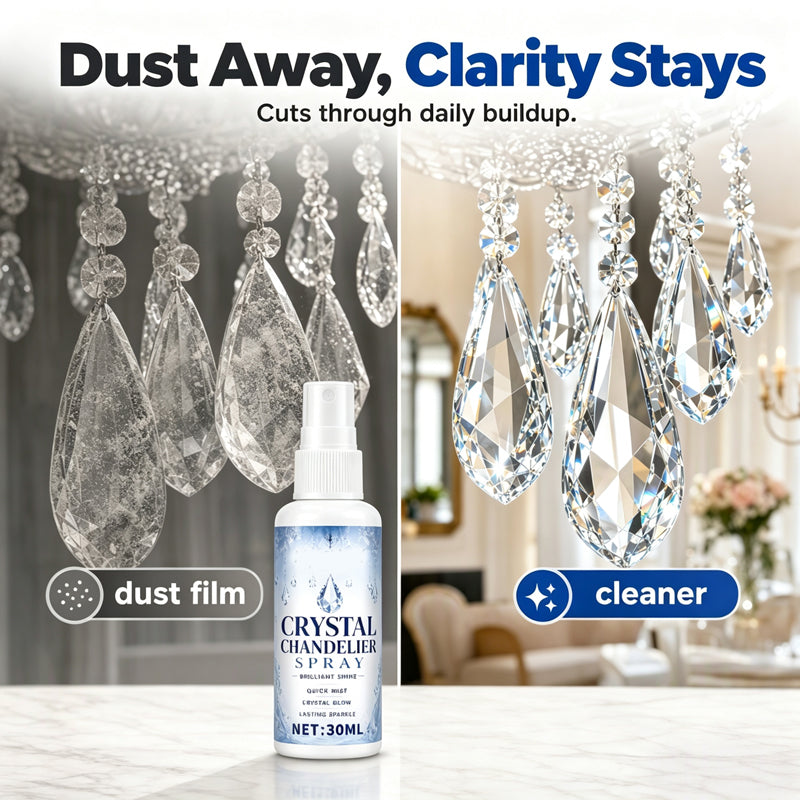 ✨ Crystal Chandelier Cleaner Spray – Spray, Drip & Shine