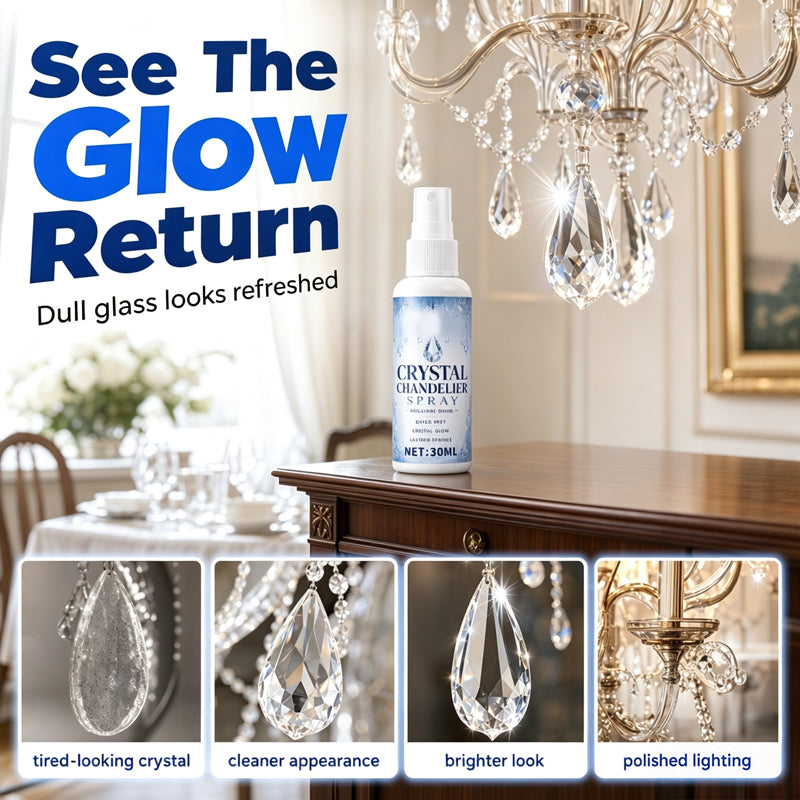 ✨ Crystal Chandelier Cleaner Spray – Spray, Drip & Shine