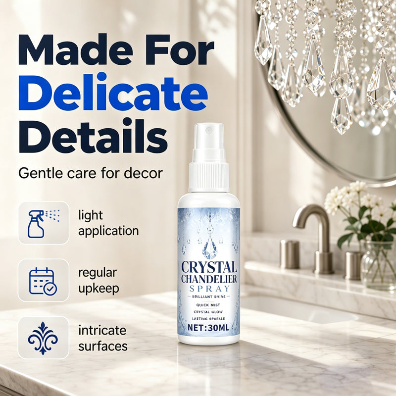 ✨ Crystal Chandelier Cleaner Spray – Spray, Drip & Shine