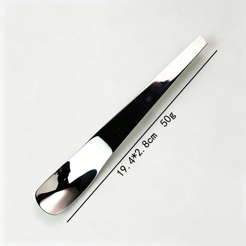 up🥄 Long-Handle Stainless Steel Dessert Spoon