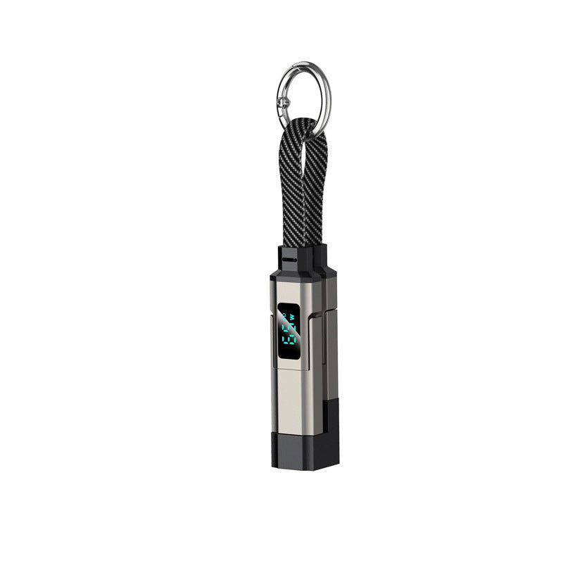 ⚡4-in-1 Digital Display Keychain Charging Cable