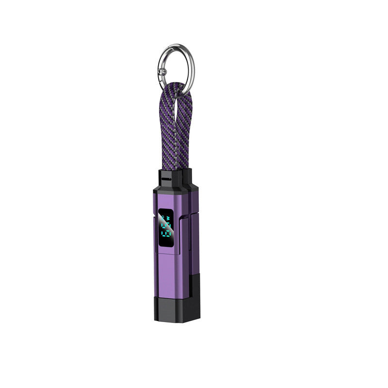 ⚡4-in-1 Digital Display Keychain Charging Cable