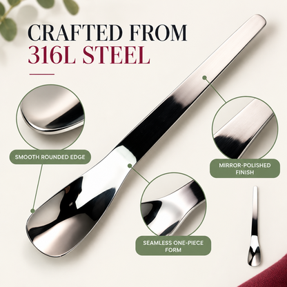 up🥄 Long-Handle Stainless Steel Dessert Spoon