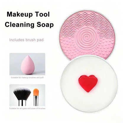 🧼🫧Say Goodbye to Bacteria – Makeup Brush Cleaner Soap - ➡️Stop Scrubbing Start Swirling