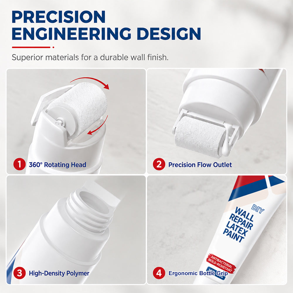 🧱 Roll-On Wall Repair Paint – Cover Marks, Scuffs & Stains Easily