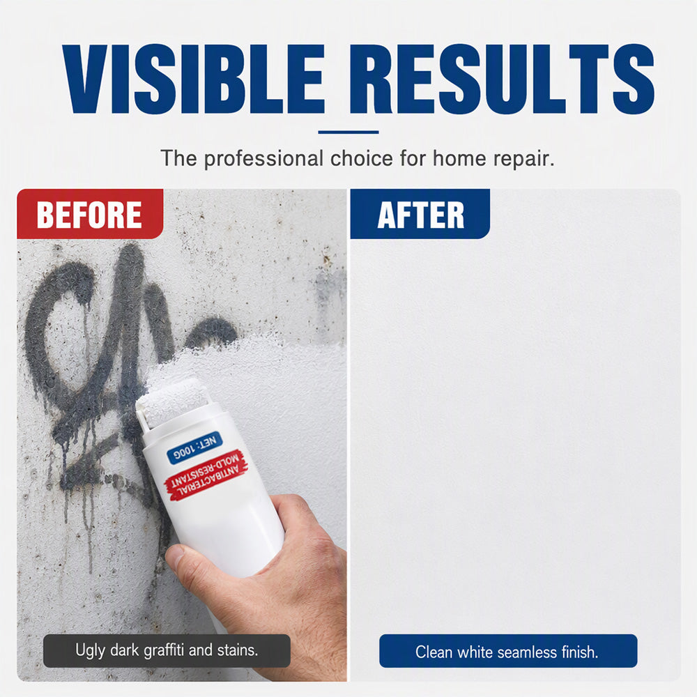 🧱 Roll-On Wall Repair Paint – Cover Marks, Scuffs & Stains Easily