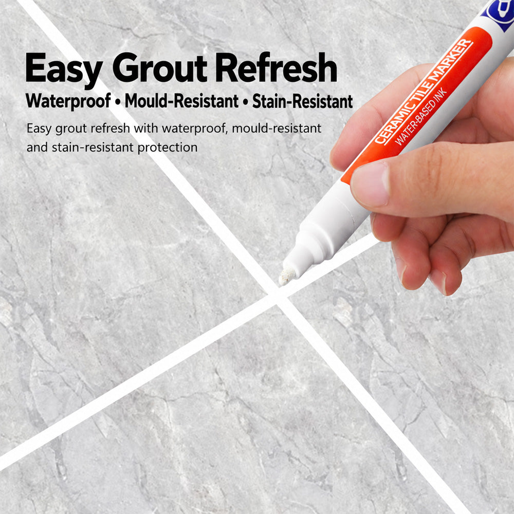 up🖌️ Anti-Mould & Waterproof Grout Pen – Refresh Tired & Discoloured Grout ✨