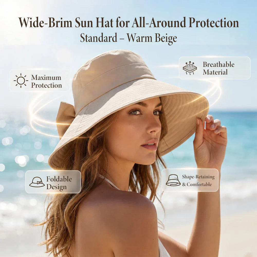 👒 Limited Time: 50% OFF! ✨ Women’s Sun Hat with Bow Detail – Wide Brim for Elegant Sun Protection 🎀