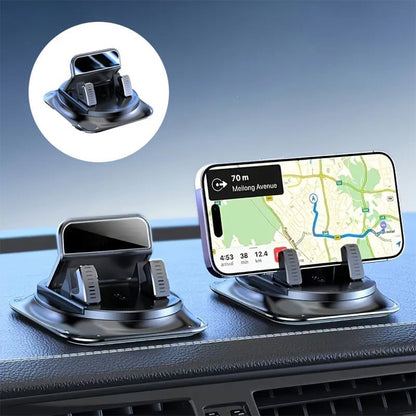 360° Rotating Car Phone Holder — Secure Hands-Free Mount For Safer Driving, GPS Navigation & Easy One-Hand Use