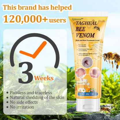 flysmus™Tagheal Bee Venom Mole and Wart Treatment Cream🐝( Dermatologist Recommended👩‍⚕️✅）