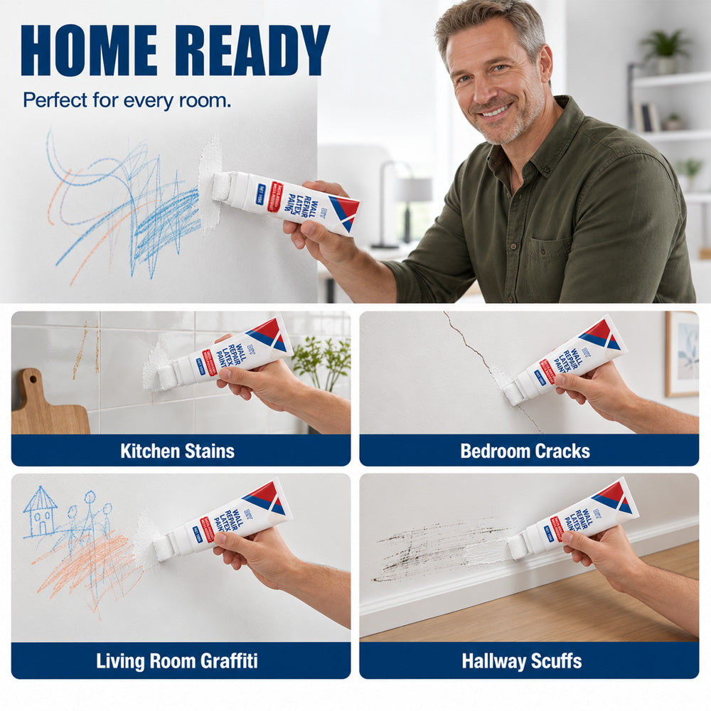 🧱 Roll-On Wall Repair Paint – Cover Marks, Scuffs & Stains Easily