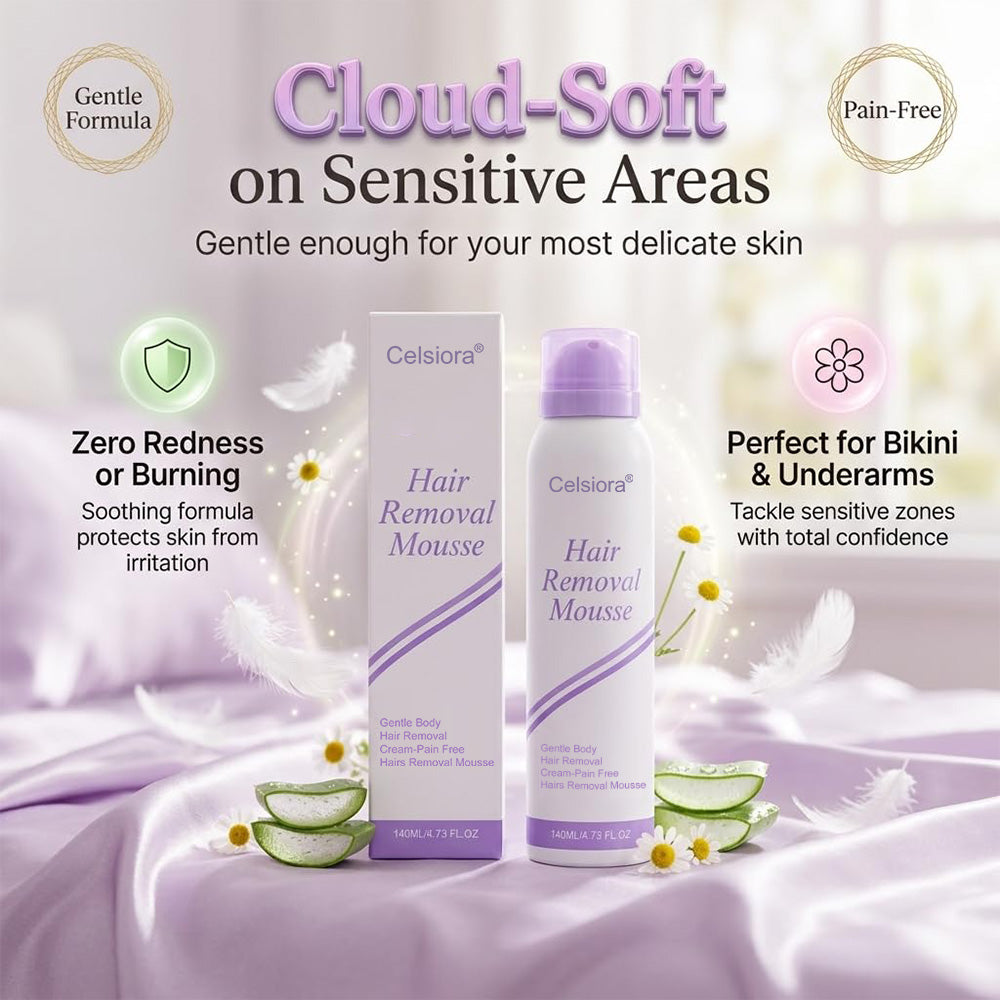 🥰Celsiora® Hair Removal Foam Spray - Smooth Skin In Minutes Without Razors, Pain, Or Stubble