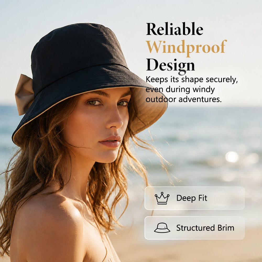 👒 Limited Time: 50% OFF! ✨ Women’s Sun Hat with Bow Detail – Wide Brim for Elegant Sun Protection 🎀