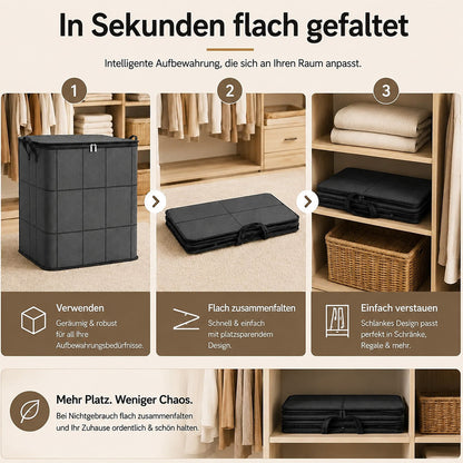 🏠XXL 175L Aufbewahrungstasche – Mehr Platz für Kleidung, Decken & Bettwäsche