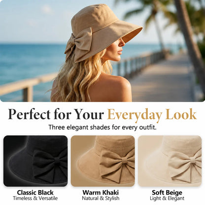 👒 Limited Time: 50% OFF! ✨ Women’s Sun Hat with Bow Detail – Wide Brim for Elegant Sun Protection 🎀