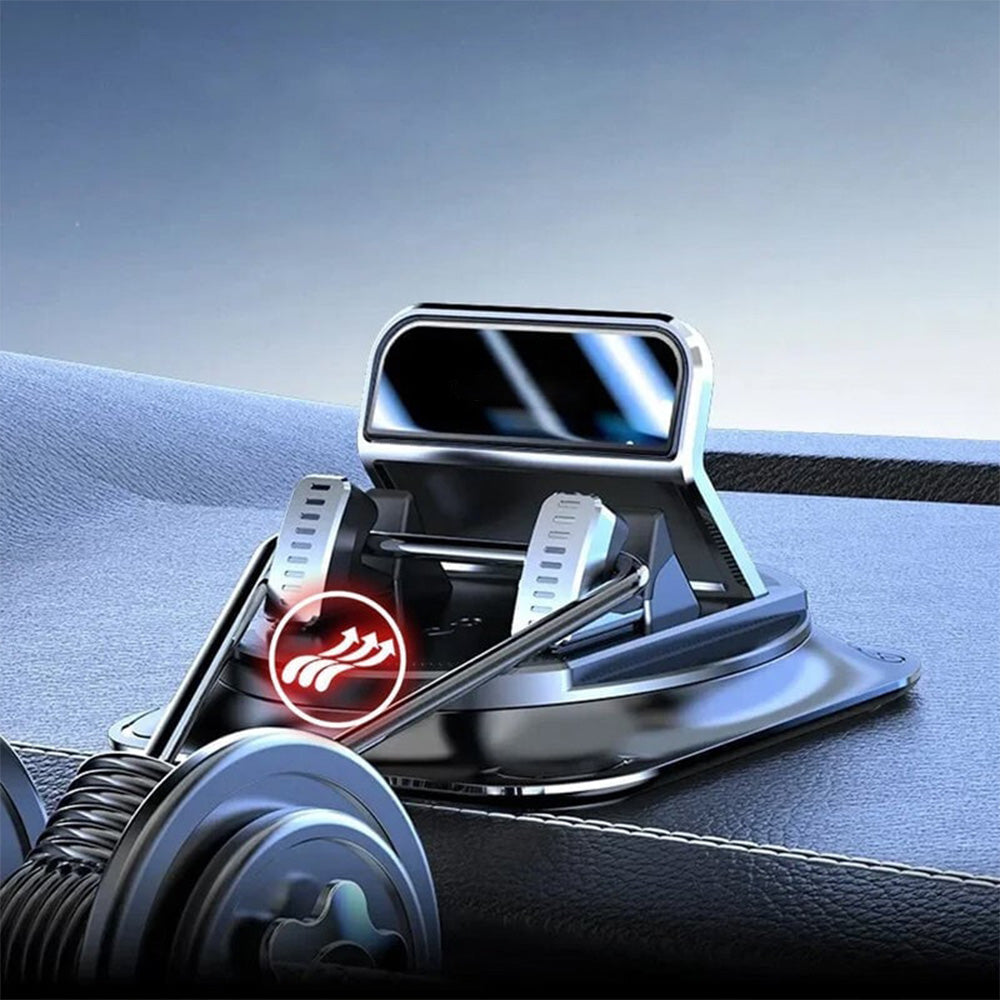 360° Rotating Car Phone Holder — Secure Hands-Free Mount For Safer Driving, GPS Navigation & Easy One-Hand Use