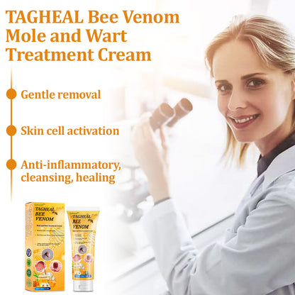 flysmus™Tagheal Bee Venom Mole and Wart Treatment Cream🐝( Dermatologist Recommended👩‍⚕️✅）