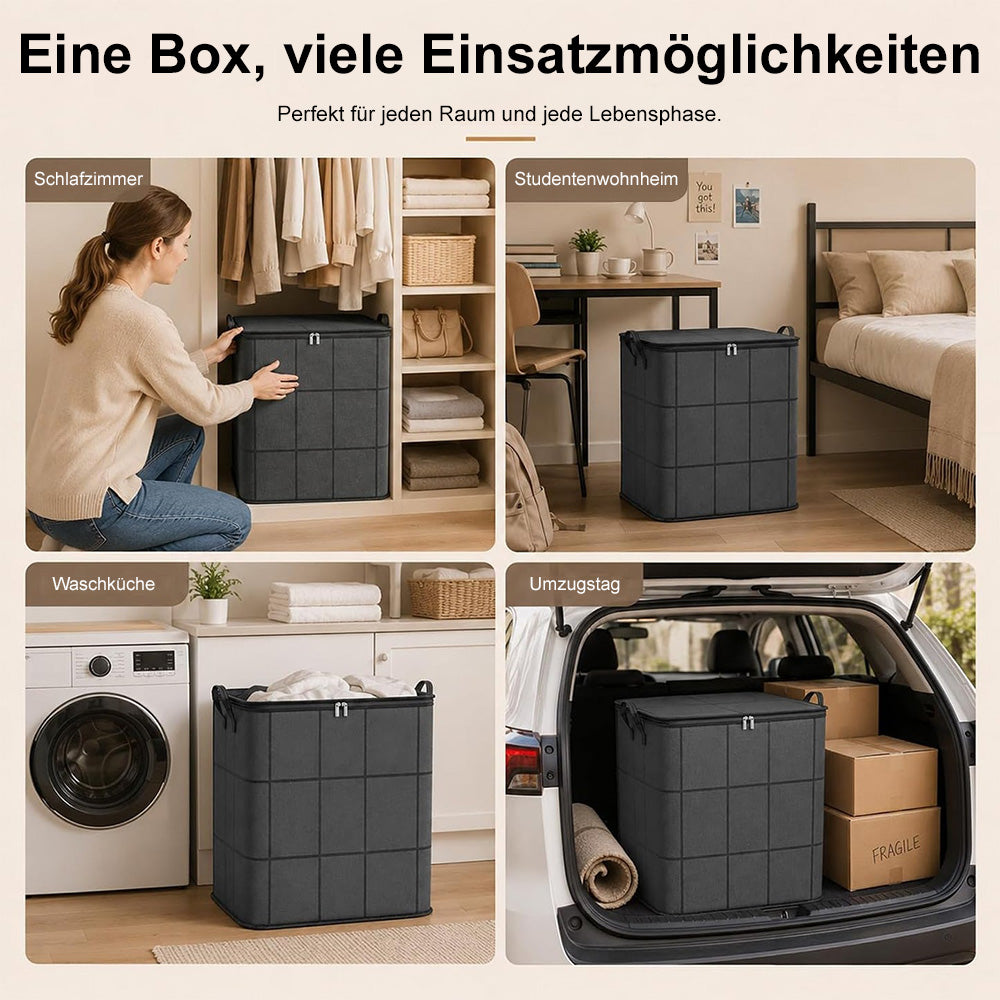 🏠XXL 175L Aufbewahrungstasche – Mehr Platz für Kleidung, Decken & Bettwäsche