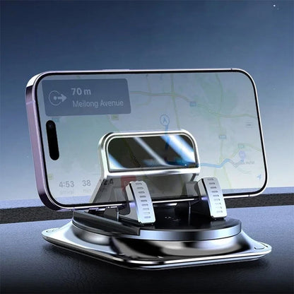 360° Rotating Car Phone Holder — Secure Hands-Free Mount For Safer Driving, GPS Navigation & Easy One-Hand Use
