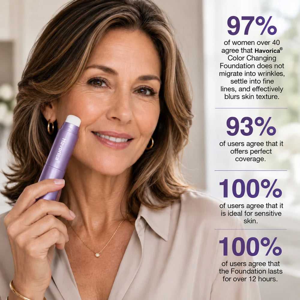 🌷 Colour-Changing Foundation Stick – A Fresh, Natural Glow for Mature Skin ✨