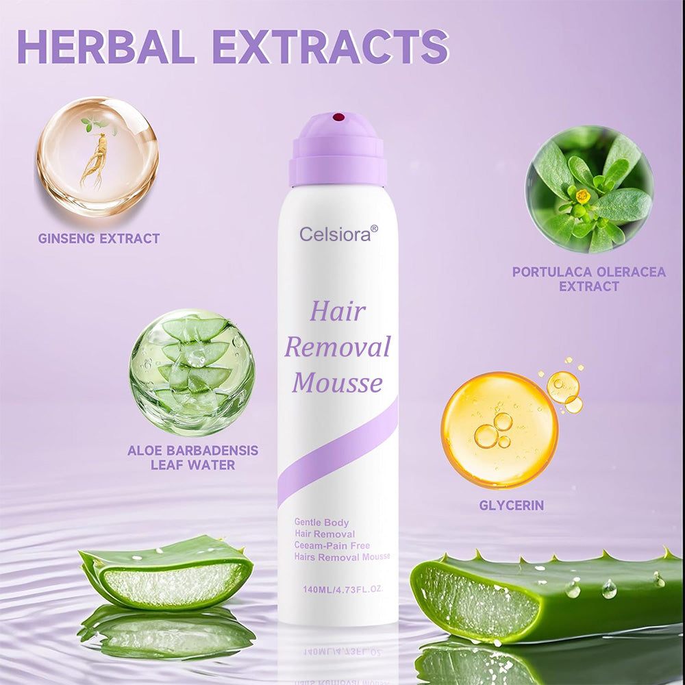 🥰Celsiora® Hair Removal Foam Spray - Smooth Skin In Minutes Without Razors, Pain, Or Stubble