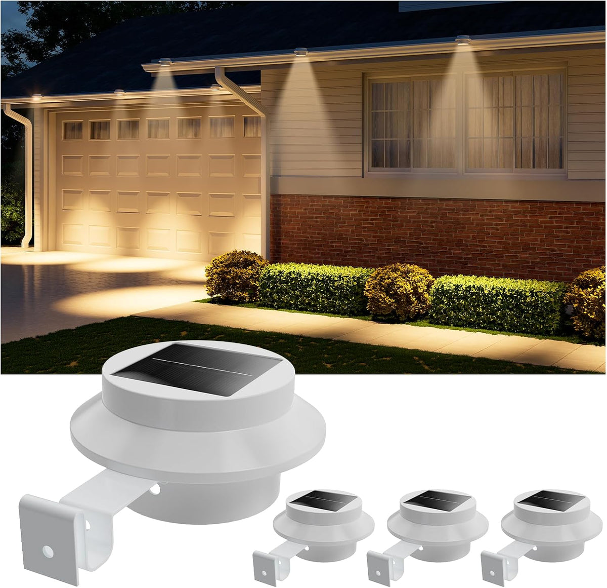 ☀️ 50% OFF! 💡 Solar LED Gutter Wall Light – Waterproof LED Fence & Wall Lights, Easy Clip-On Installation🌙🏡