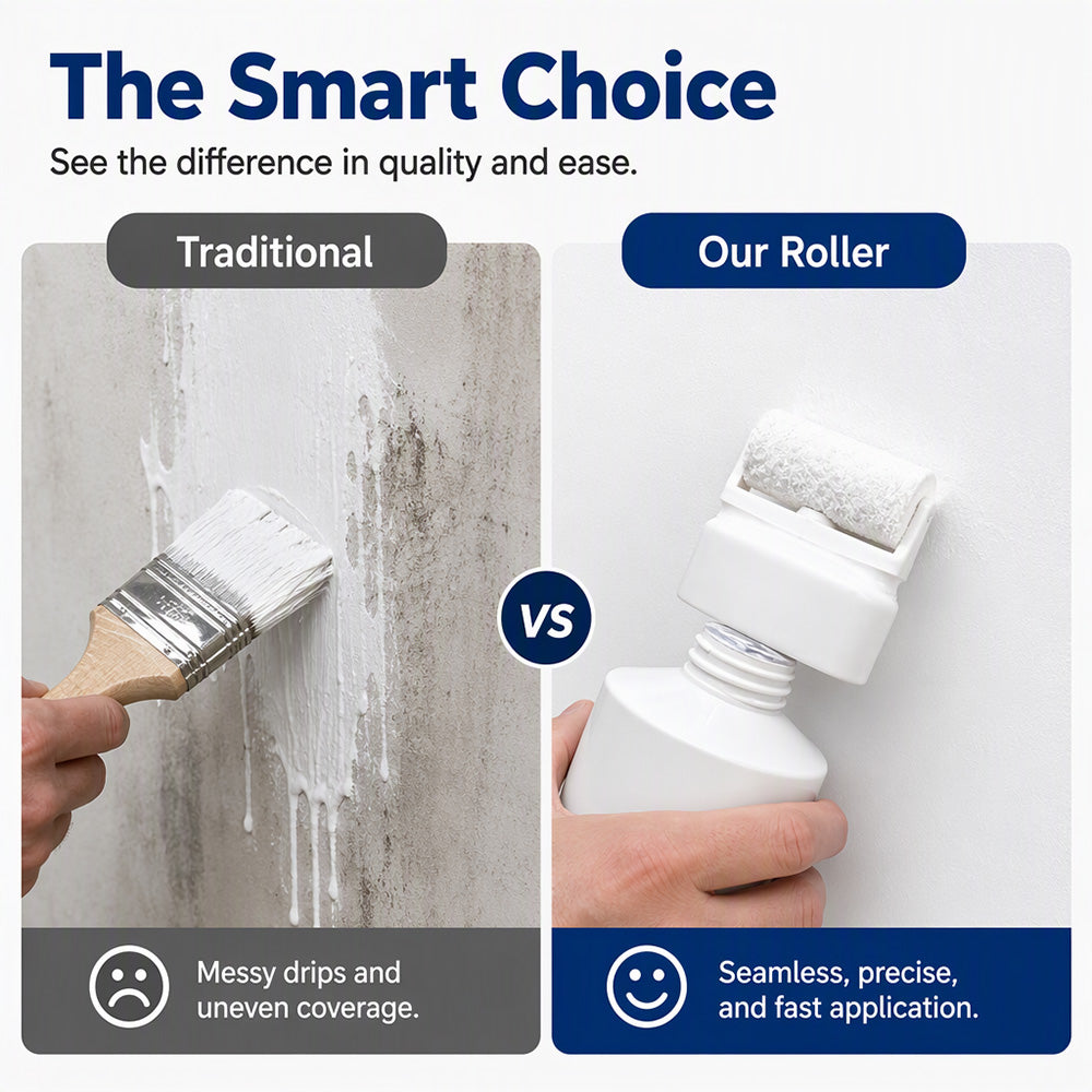 🧱 Roll-On Wall Repair Paint – Cover Marks, Scuffs & Stains Easily
