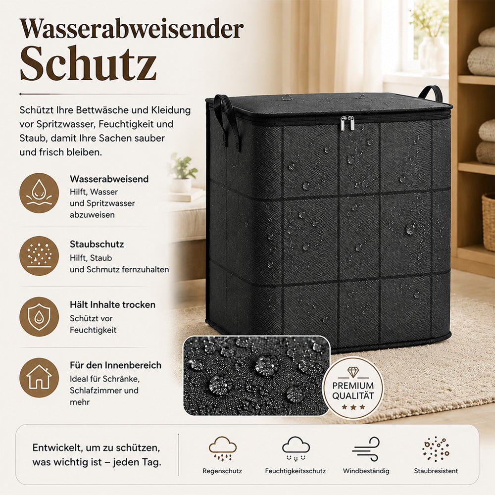 🏠XXL 175L Aufbewahrungstasche – Mehr Platz für Kleidung, Decken & Bettwäsche