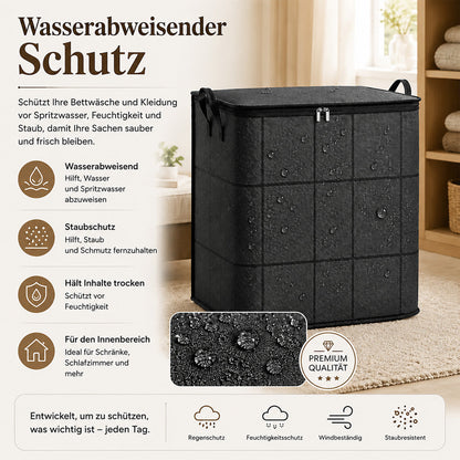 🏠XXL 175L Aufbewahrungstasche – Mehr Platz für Kleidung, Decken & Bettwäsche