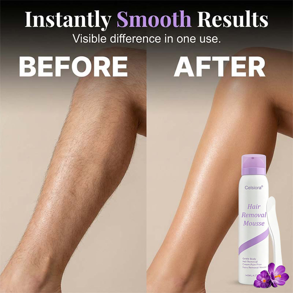 🥰Celsiora® Hair Removal Foam Spray - Smooth Skin In Minutes Without Razors, Pain, Or Stubble
