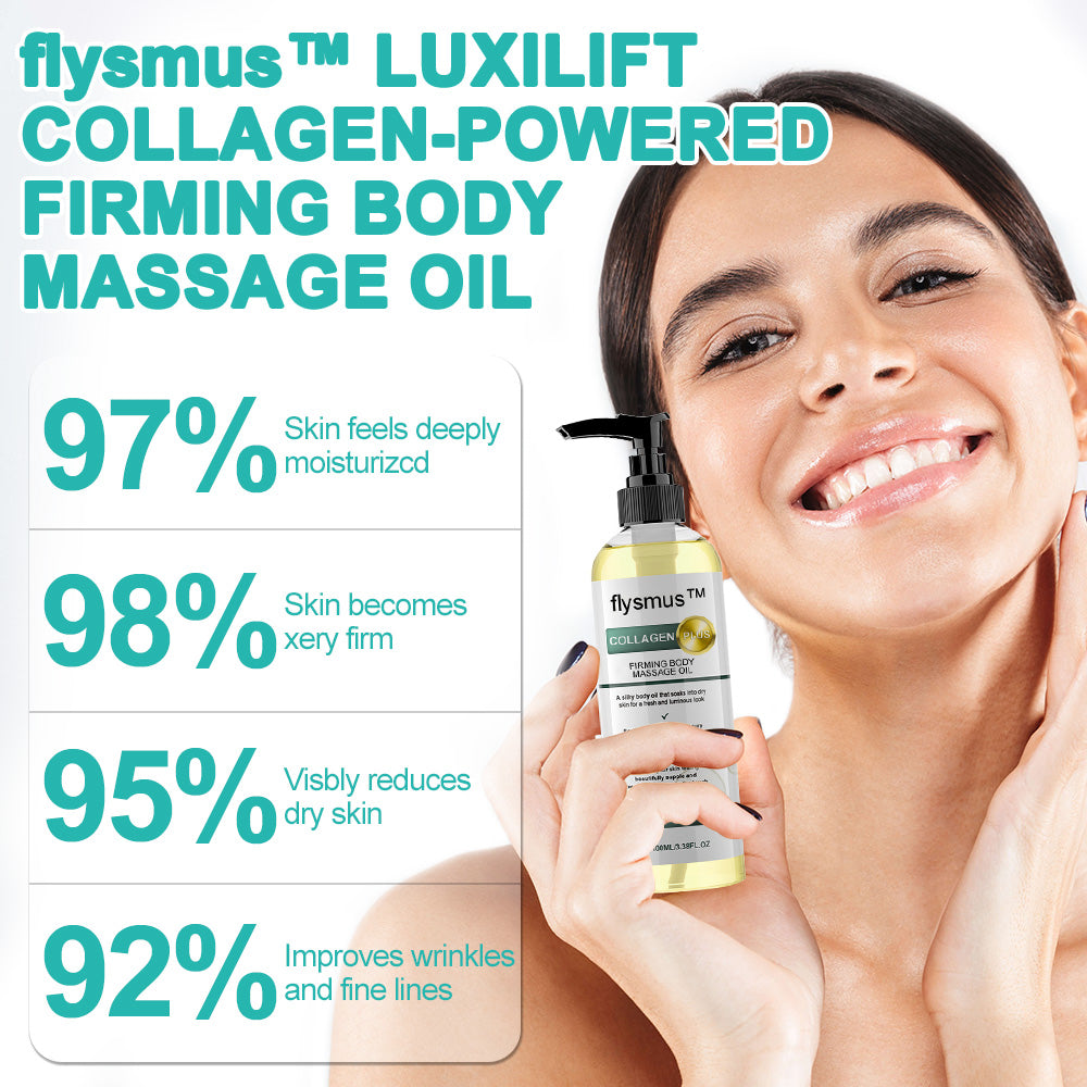 🌻flysmus™ Luxilift Collagen-Powered Firming Body Massage Oil (Targets Stretch Marks & Cellulite)