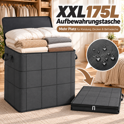 🏠XXL 175L Aufbewahrungstasche – Mehr Platz für Kleidung, Decken & Bettwäsche