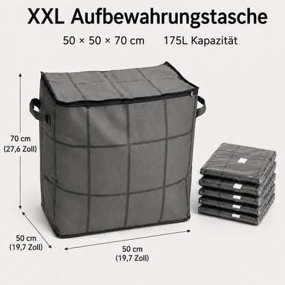 🏠XXL 175L Aufbewahrungstasche – Mehr Platz für Kleidung, Decken & Bettwäsche