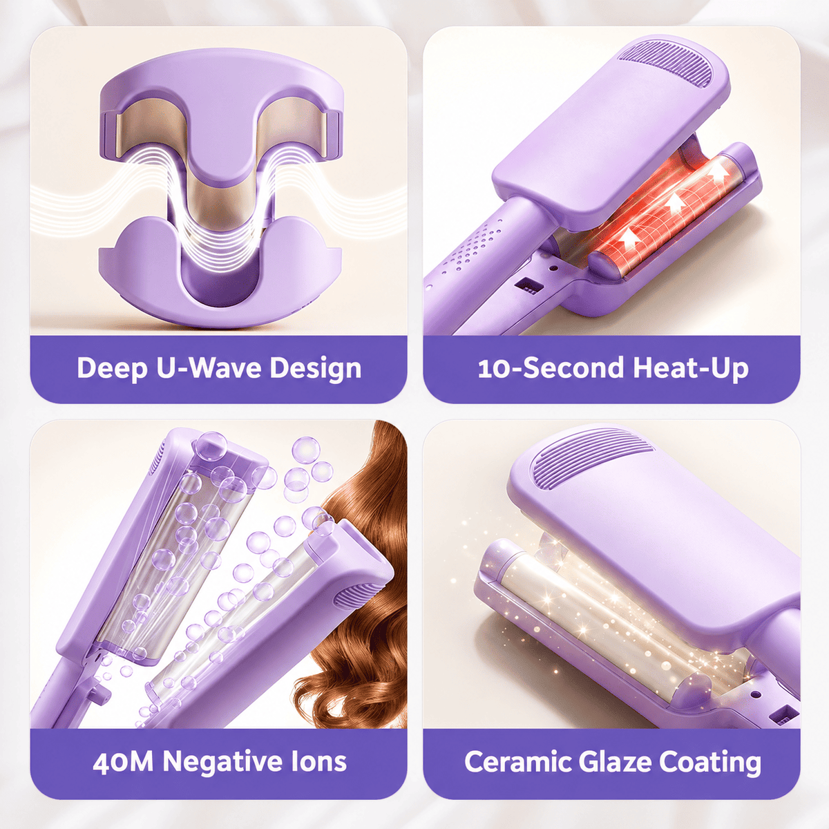 up🌸 LIMITED-TIME 50% OFF! ✨ 32MM Wavy Hair Curler – Big Bouncy Curls, 4 Adjustable Heat Settings & Negative Ion Care – Salon-Quality Styling at Home 💇‍♀️