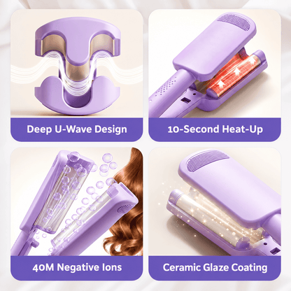 up🌸 LIMITED-TIME 50% OFF! ✨ 32MM Wavy Hair Curler – Big Bouncy Curls, 4 Adjustable Heat Settings & Negative Ion Care – Salon-Quality Styling at Home 💇‍♀️
