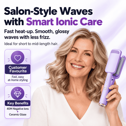 up🌸 LIMITED-TIME 50% OFF! ✨ 32MM Wavy Hair Curler – Big Bouncy Curls, 4 Adjustable Heat Settings & Negative Ion Care – Salon-Quality Styling at Home 💇‍♀️