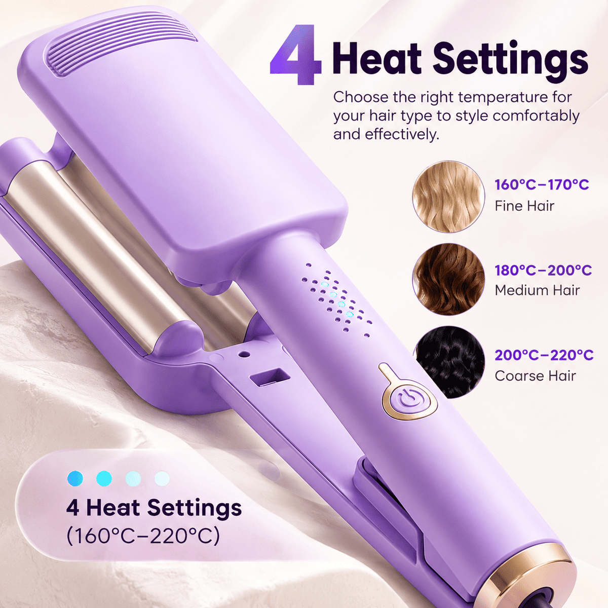 up🌸 LIMITED-TIME 50% OFF! ✨ 32MM Wavy Hair Curler – Big Bouncy Curls, 4 Adjustable Heat Settings & Negative Ion Care – Salon-Quality Styling at Home 💇‍♀️