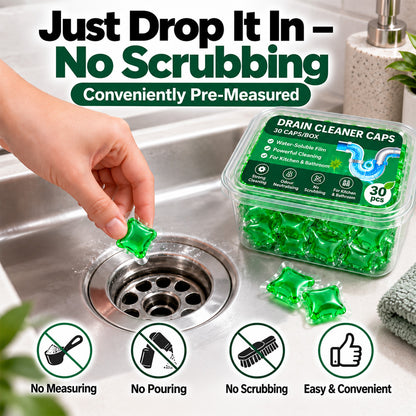 up✅ 30 Drain Cleaner Capsules – Tackles Hair, Grease & Blockages in Just 5 Minutes