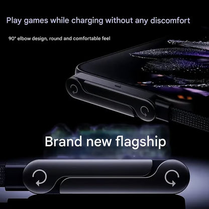 ⚡MFi-Certified 2-in-1 Fast Charging Cable with Built-In Phone Stand – Ultra-Fast 240W Power, Official Apple Authorized✅