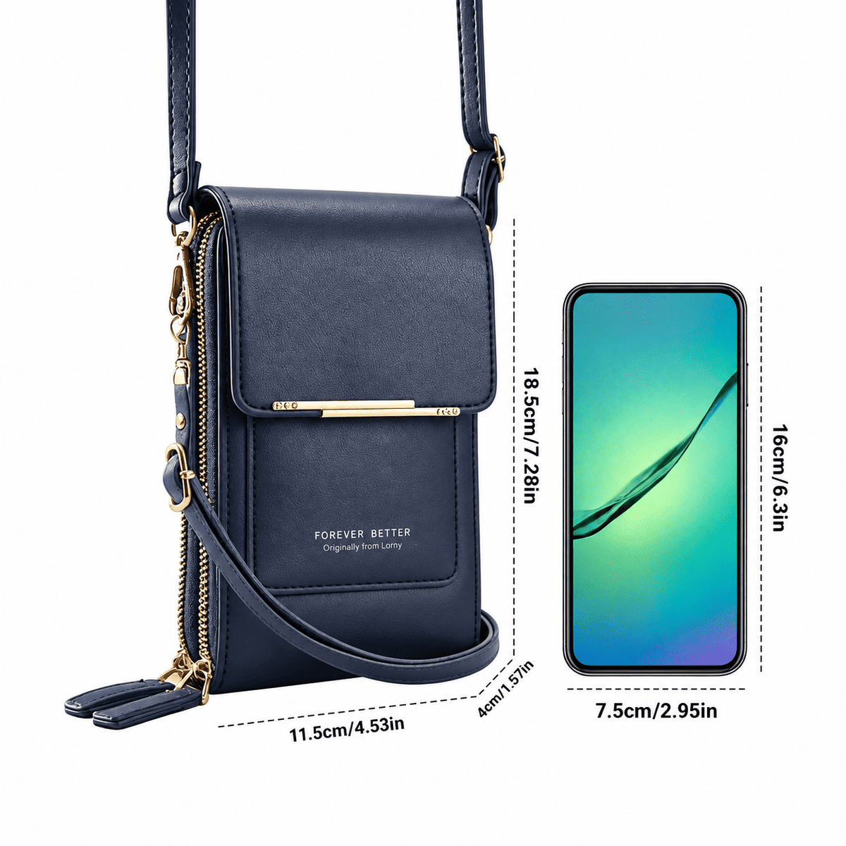 up📱 The Elegant Touchscreen Crossbody Bag – Your Phone & Essentials, Always Within Reach